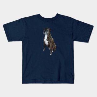 A Handsome Brindle Boxer - Just the Dog Kids T-Shirt